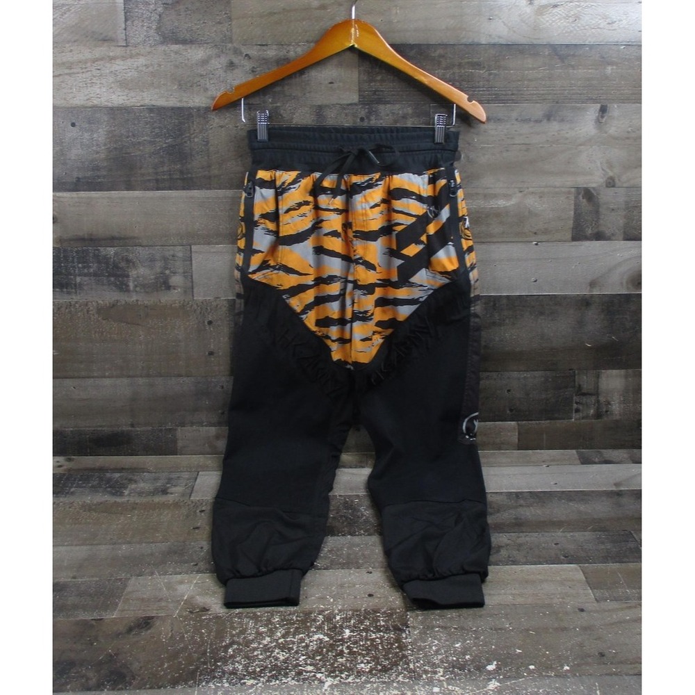 HK‎ Army TRK Joggers Pants Mens Medium Black Orange Camo Paintball Athletic
